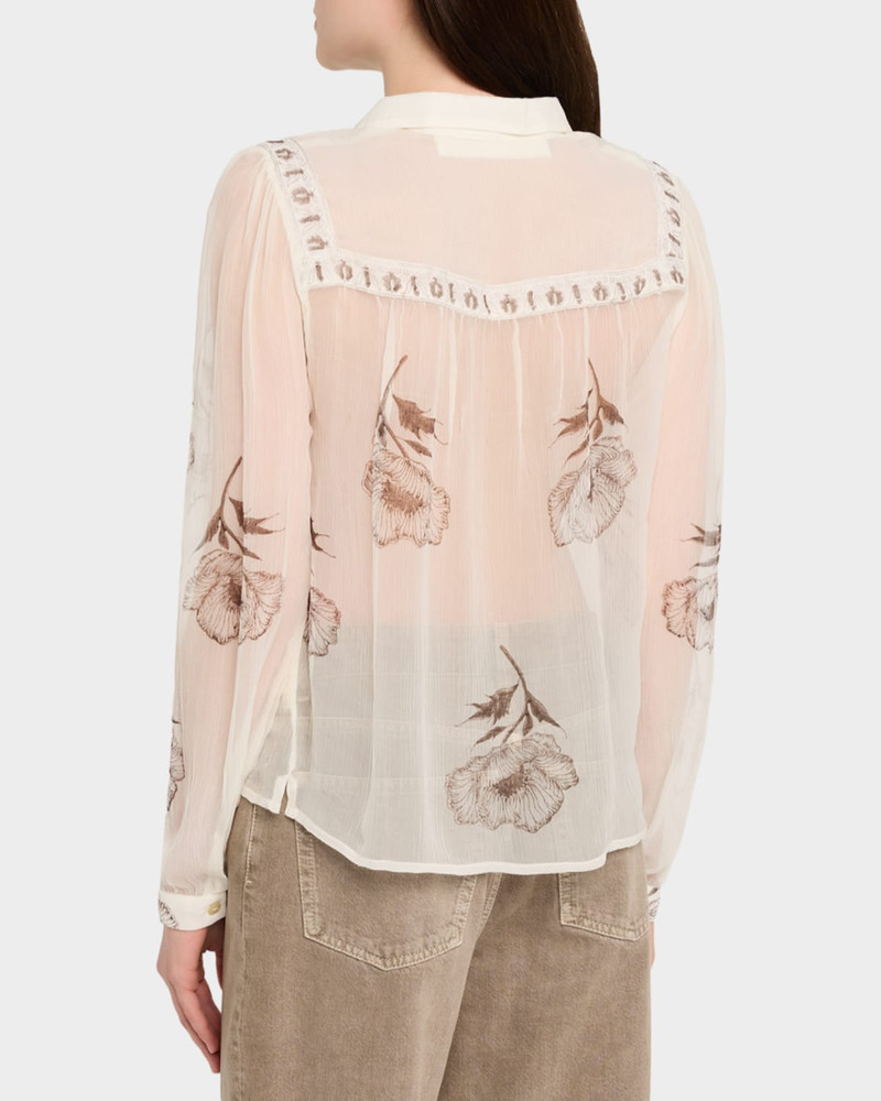 Pascal Obsidian Poppy Sheer Blouse 3