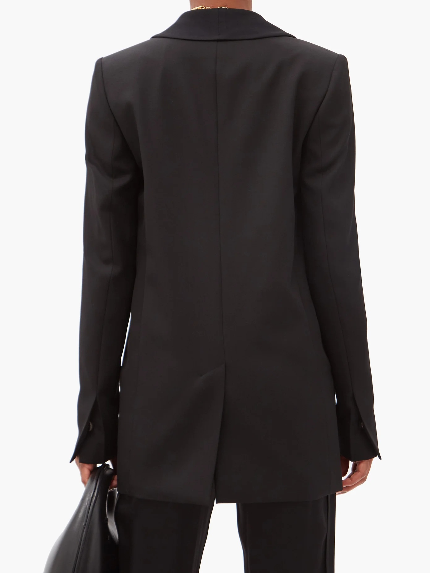 Miles single-breasted wool smoking jacket - 5