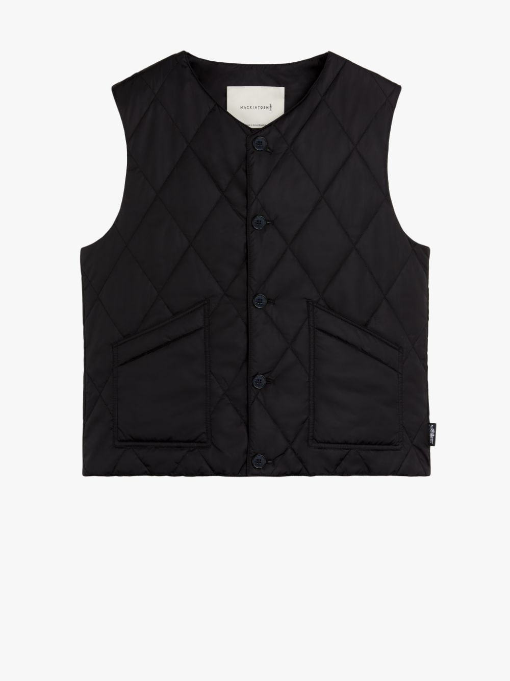 HIG BLACK QUILTED NYLON LINER VEST | GQM-204 - 1