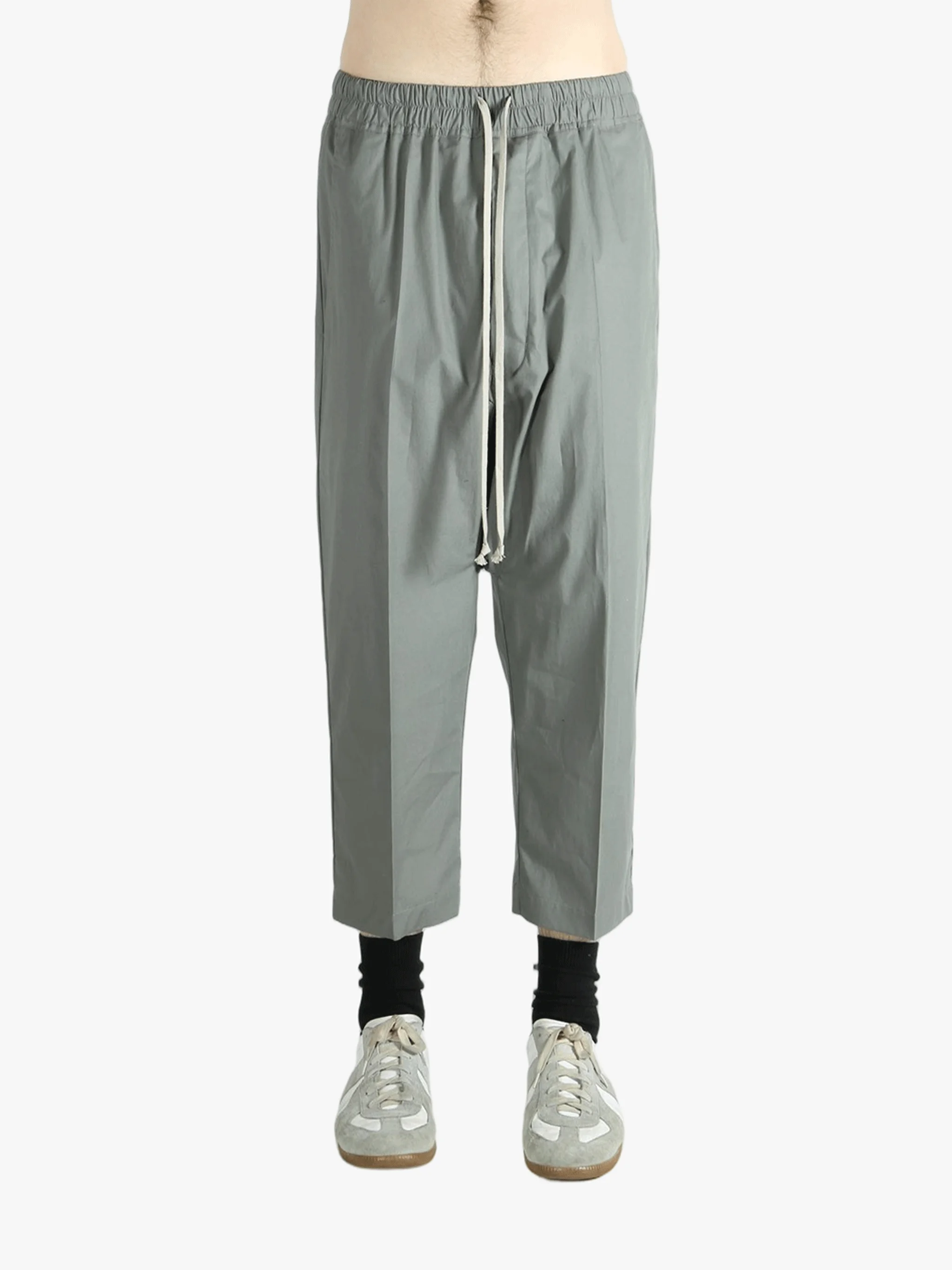 RICK OWENS - Men Drawstring Cropped Pants - 1