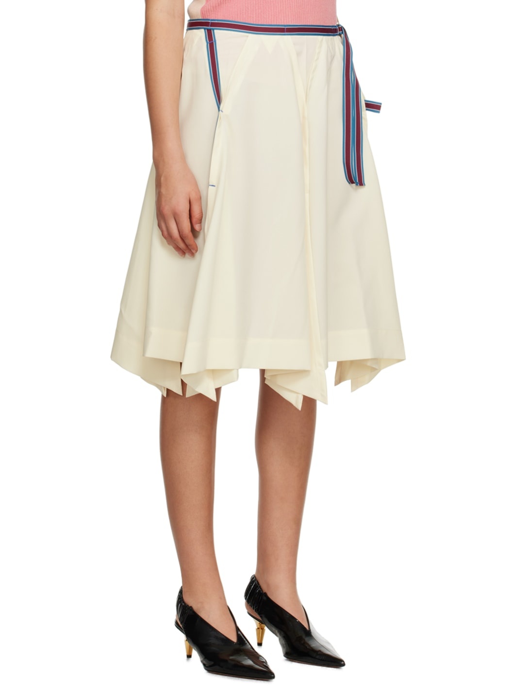 Off-White Zoetrope Midi Skirt - 2