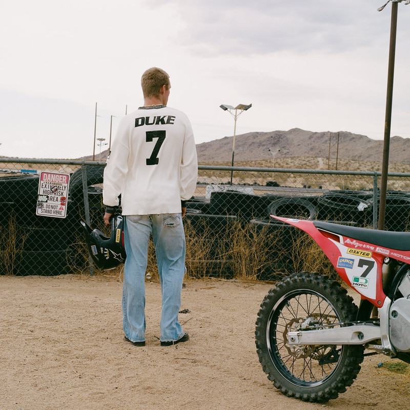 DR Motocross Vintage White Waffle Top 8