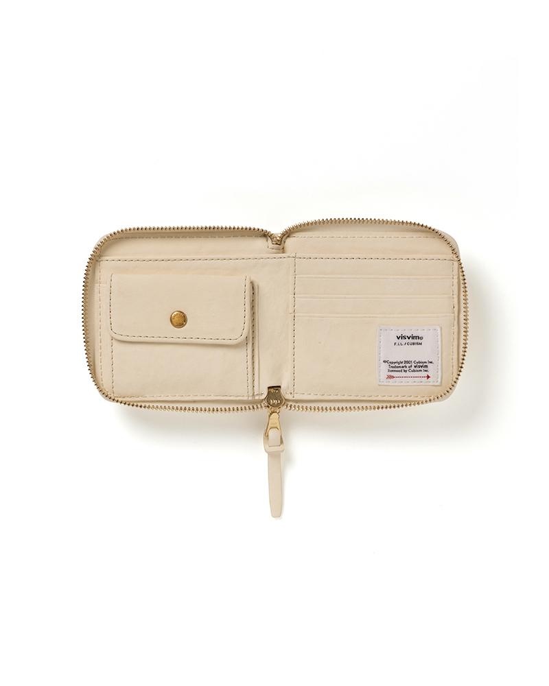 LEATHER BI-FOLD IVORY - 3
