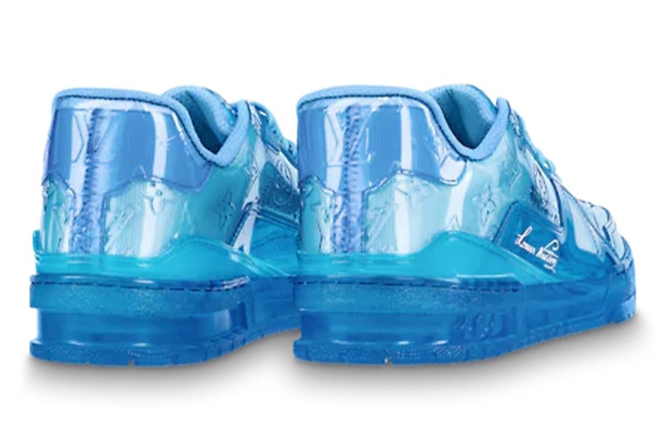 LOUIS VUITTON Trainer Sneakers 'Blue PVC' 1A8KK4 - 4