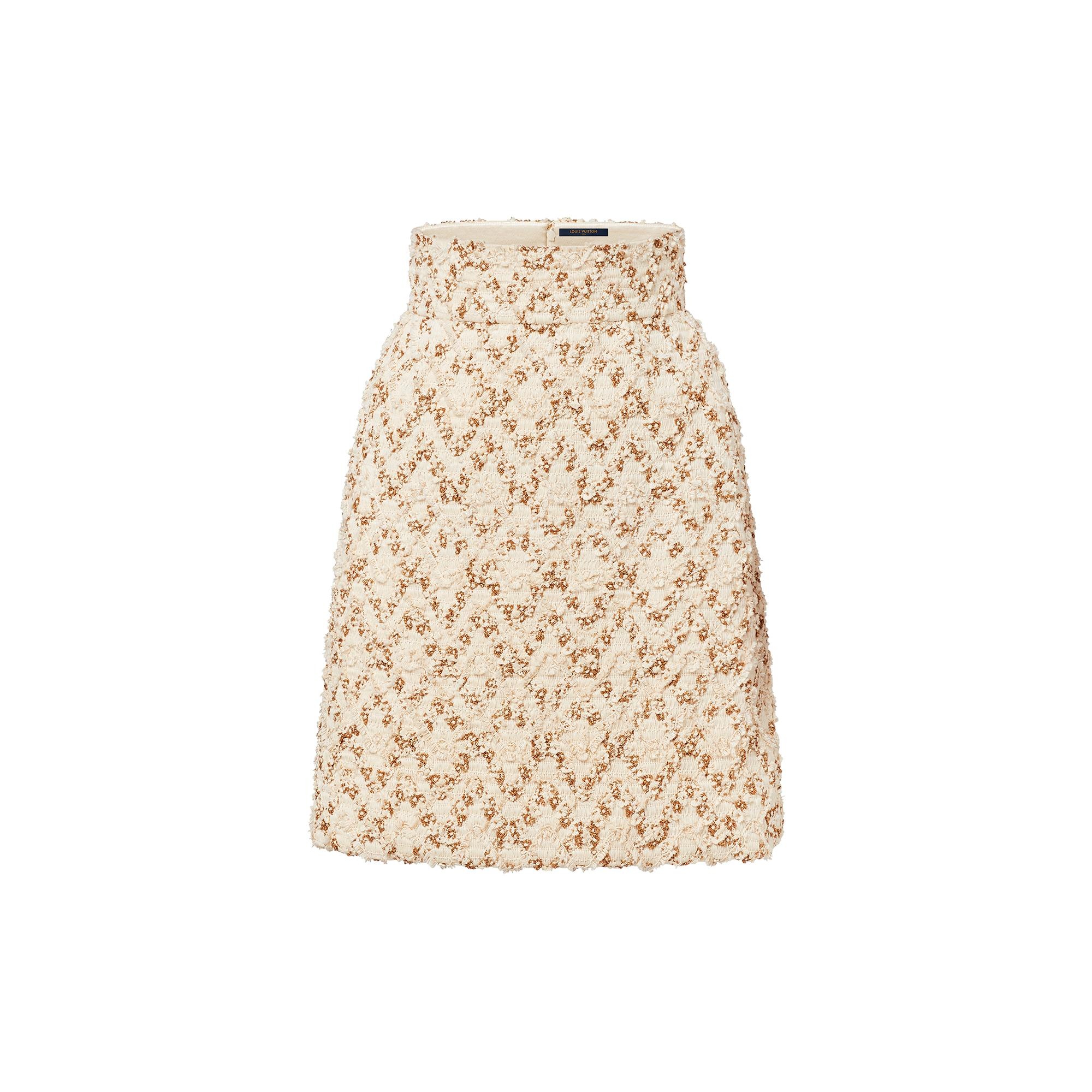 Zigzag Tweed Skirt - 1