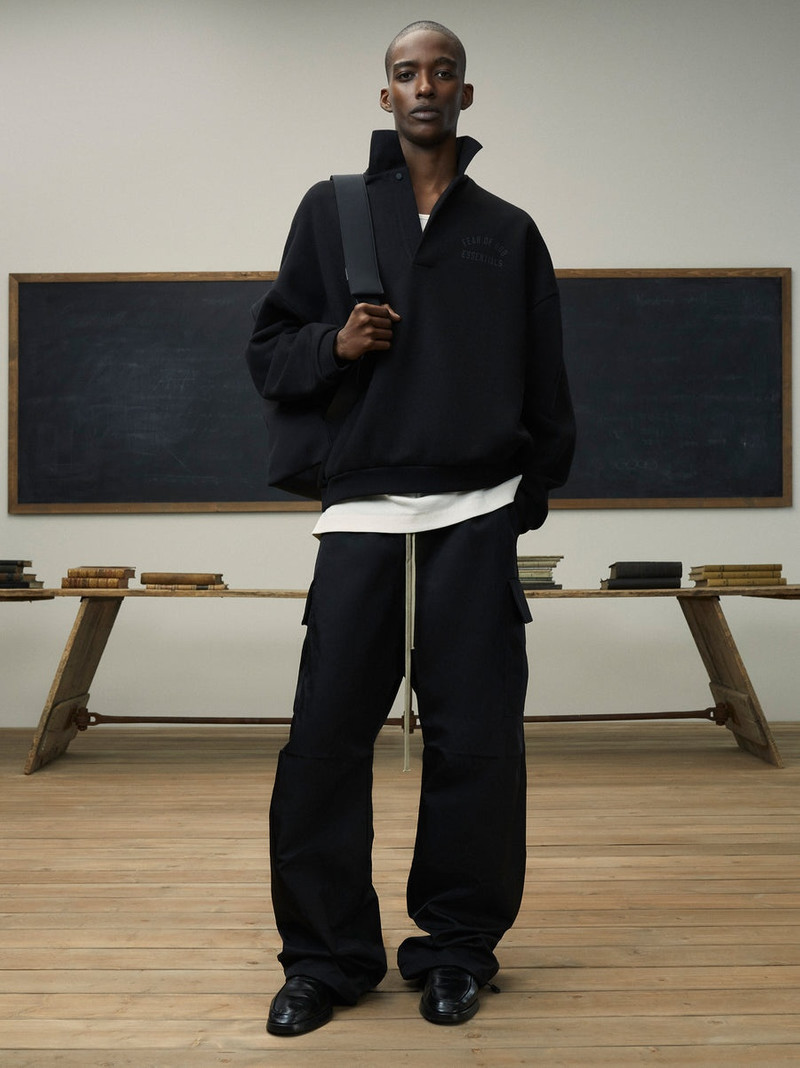 ESSENTIALS Fleece Polo outlook