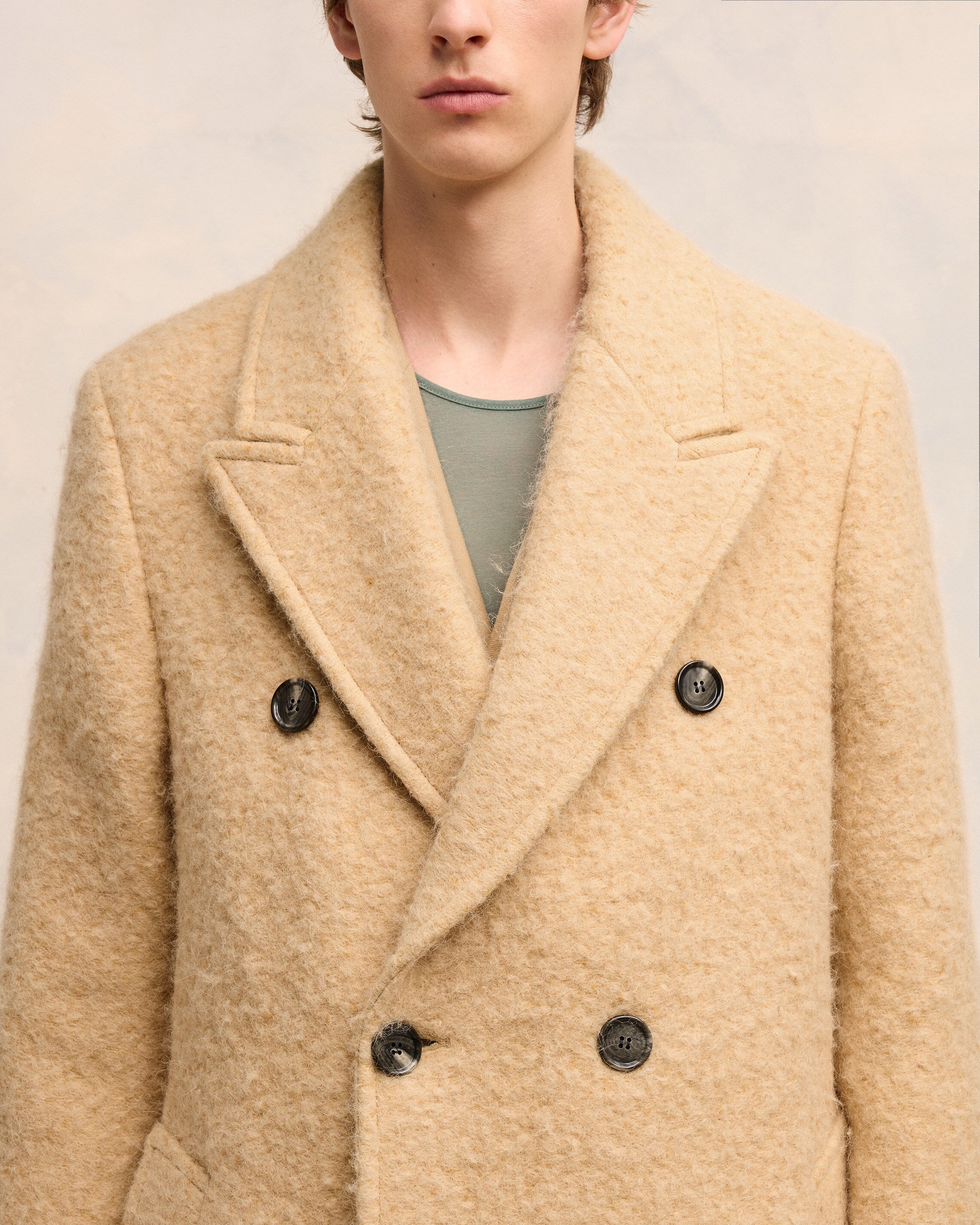 DOUBLE BREASTED COAT - 4
