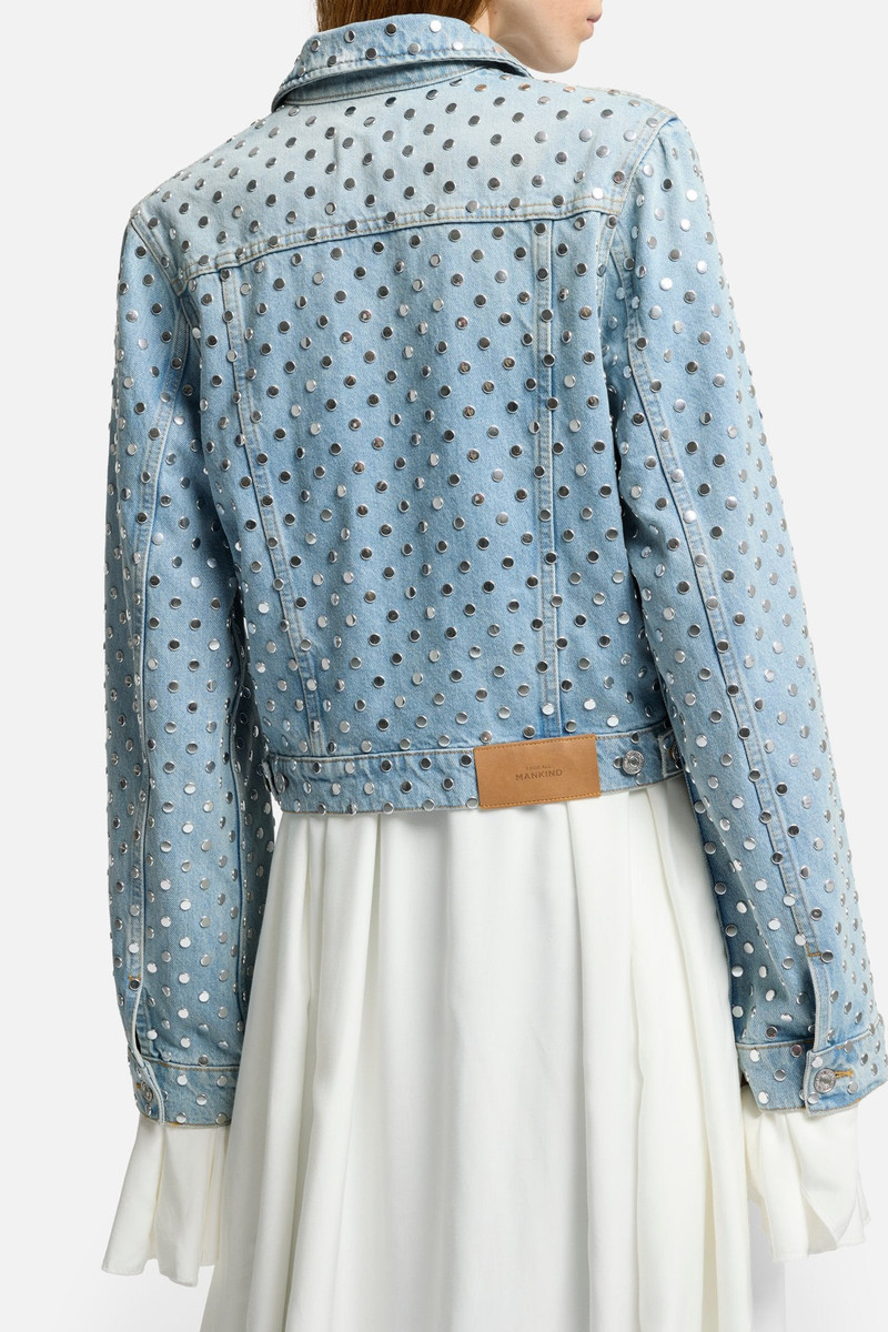 Studded Trucker Jacket in Bleach 7