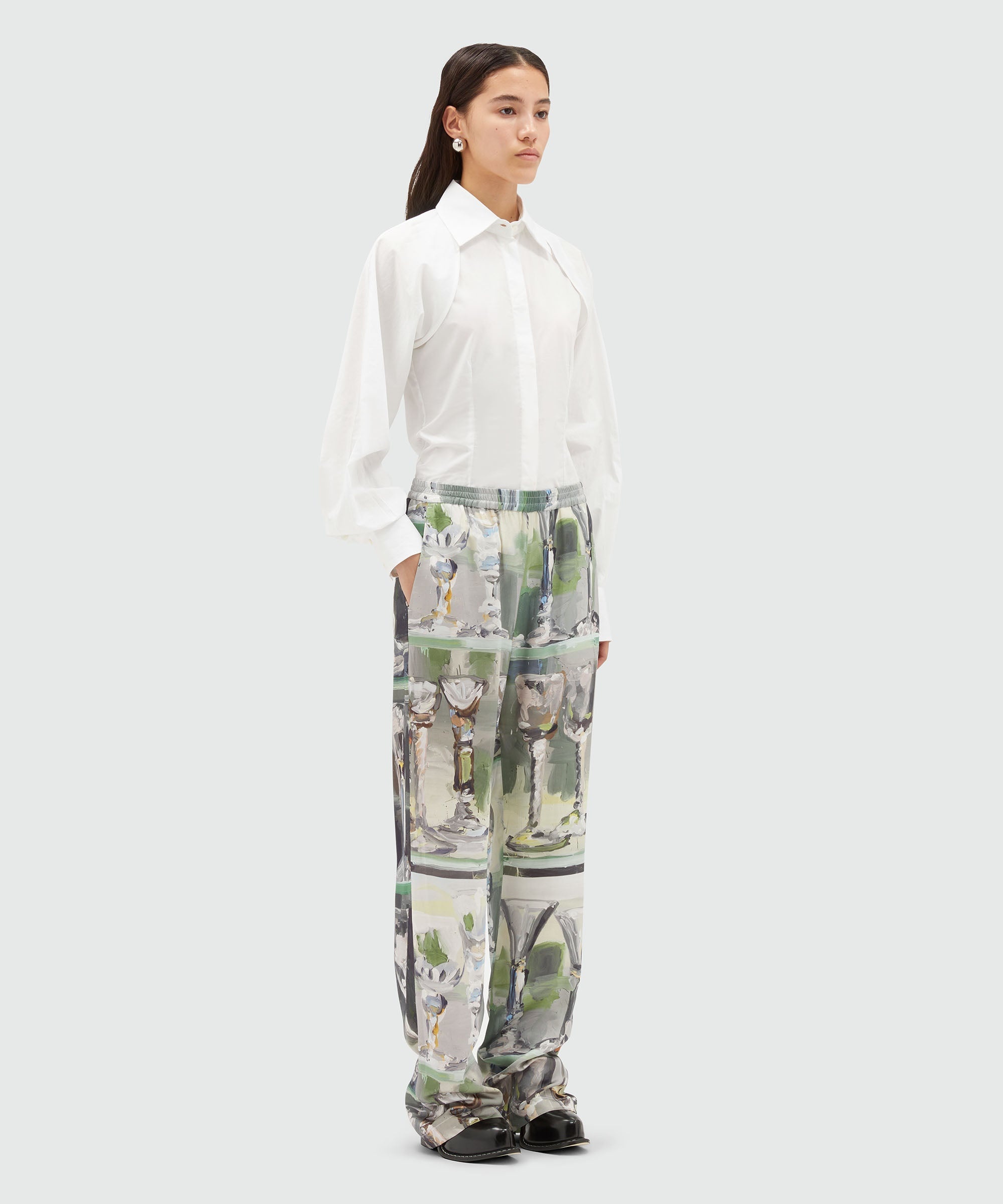 Pants with "Glass" print - 4