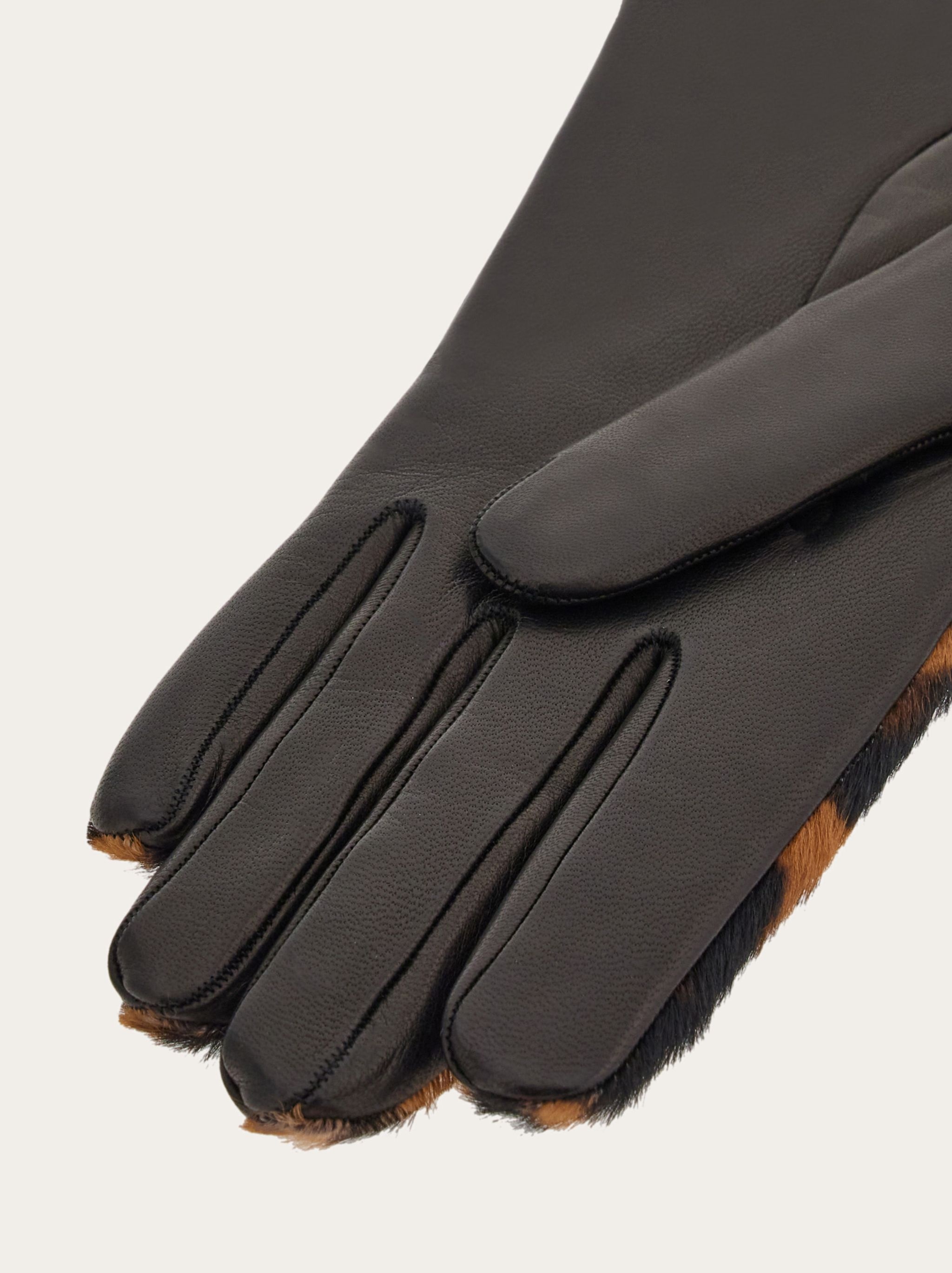 Long pony hair gloves - 4