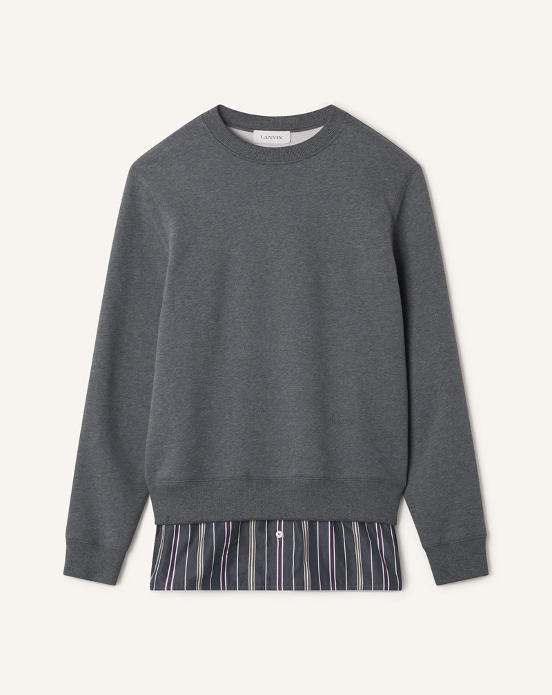 LAYERED SWEATSHIRT IN COTTON AND CASHMERE 1