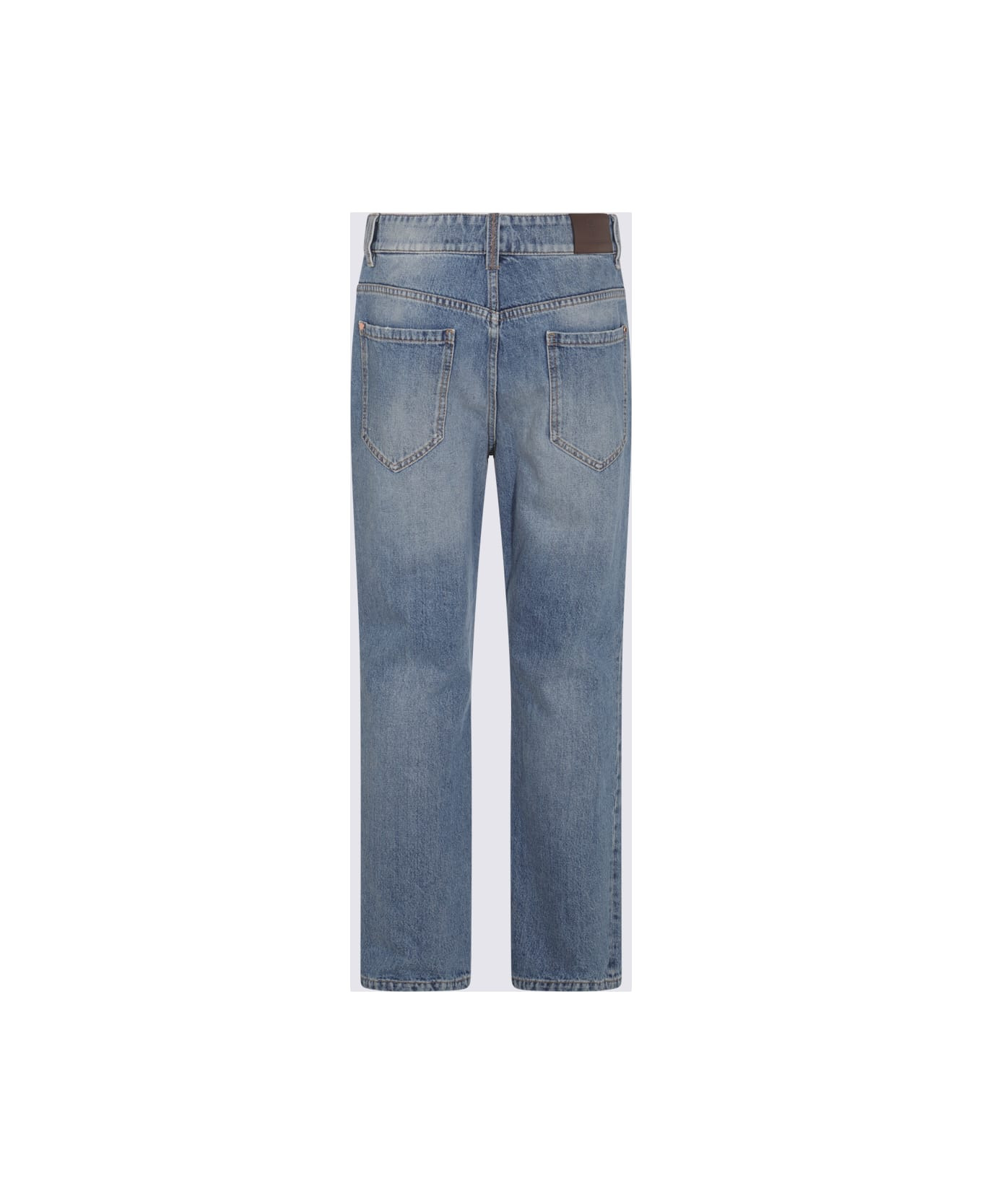 Blue Cotton Jeans - 2