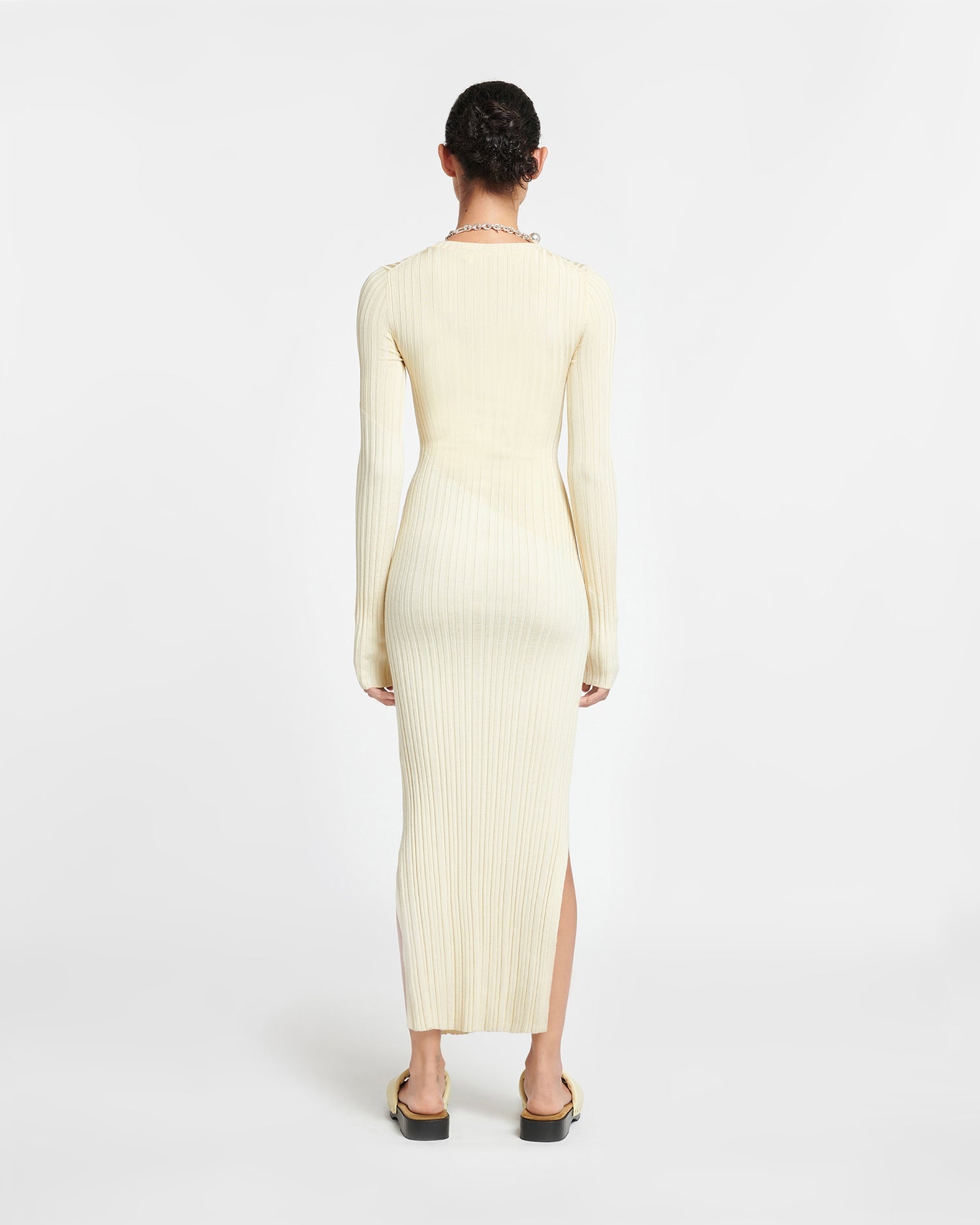 Ribbed Merino Wool Dress - 2