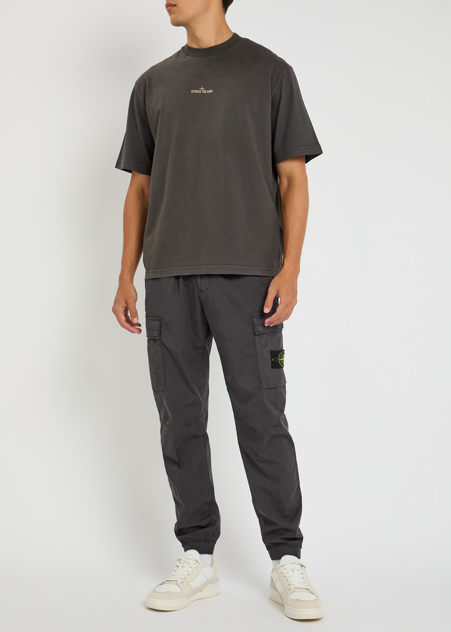 Stone Island Logo Stretch-cotton Cargo Trousers - 4