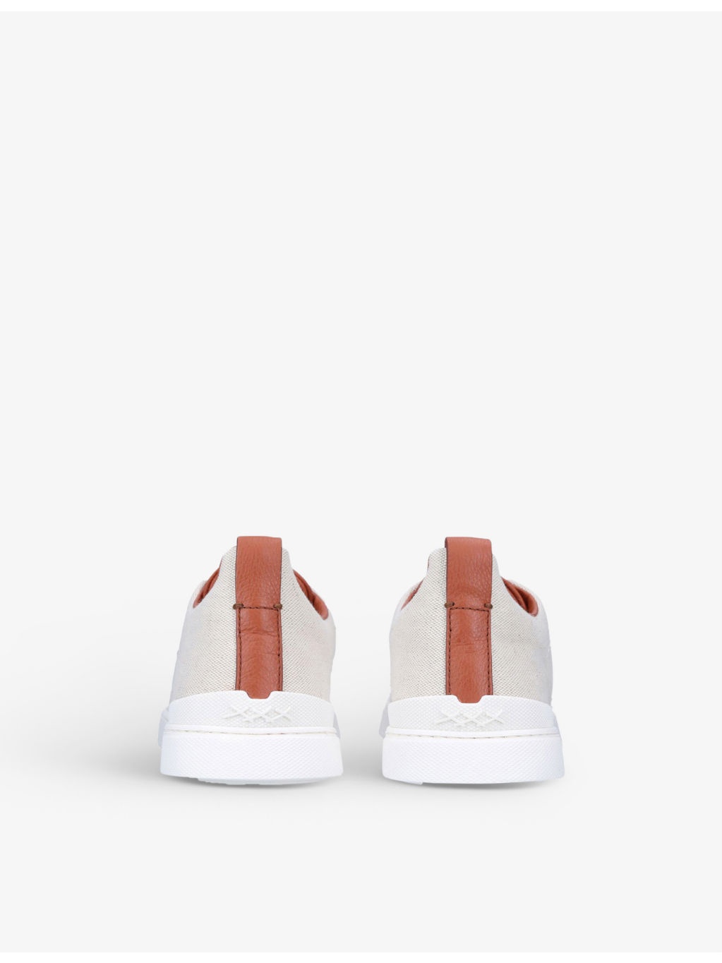 Triple Stitch canvas low-top trainers - 4