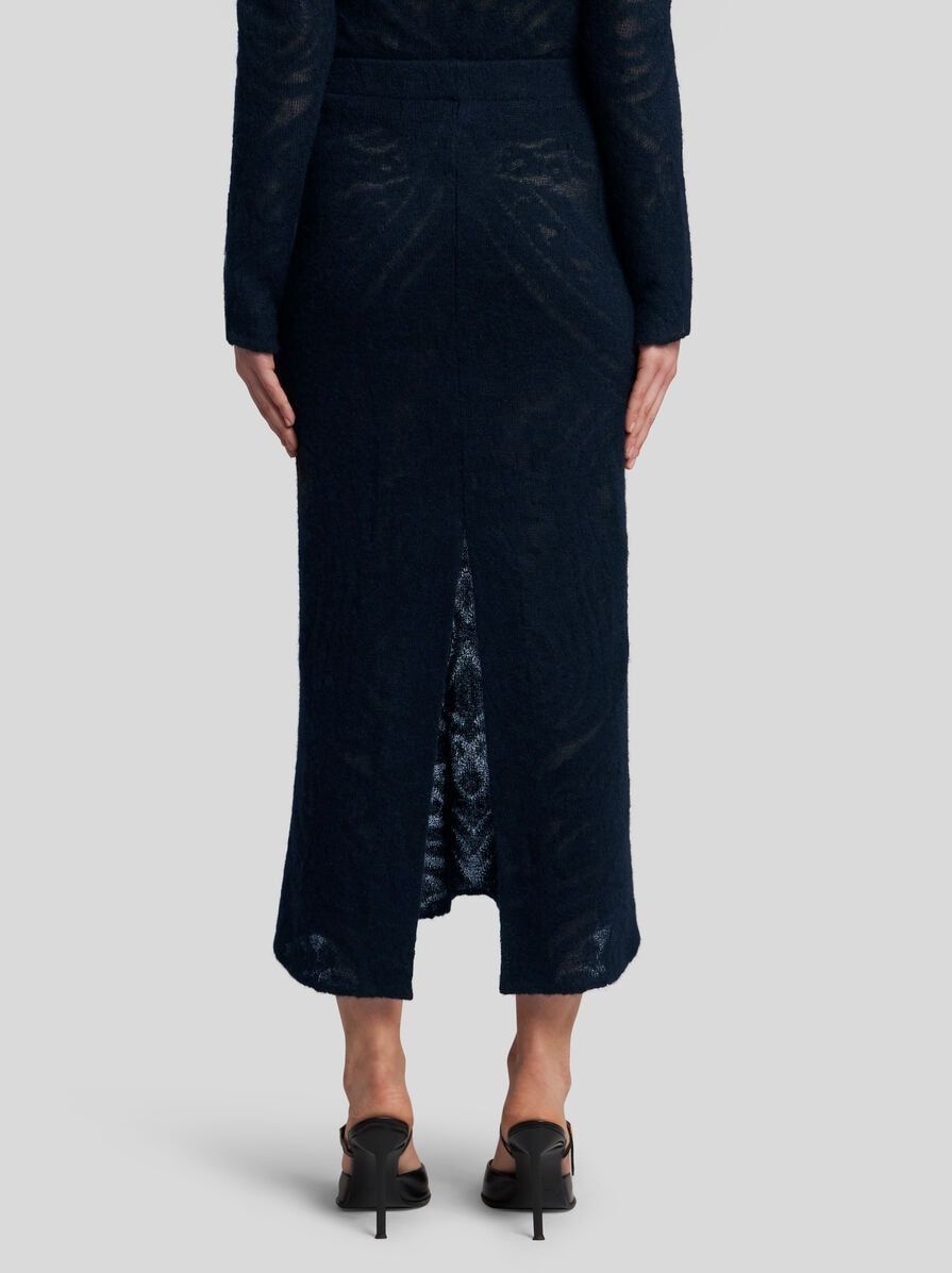 KNIT JACQUARD SKIRT - 4