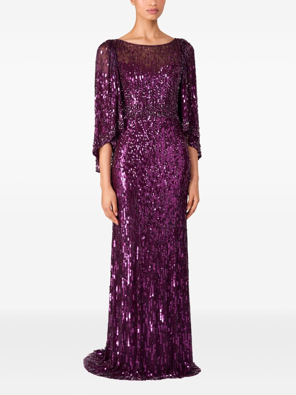 Ines sequin-embellished maxi dress - 2