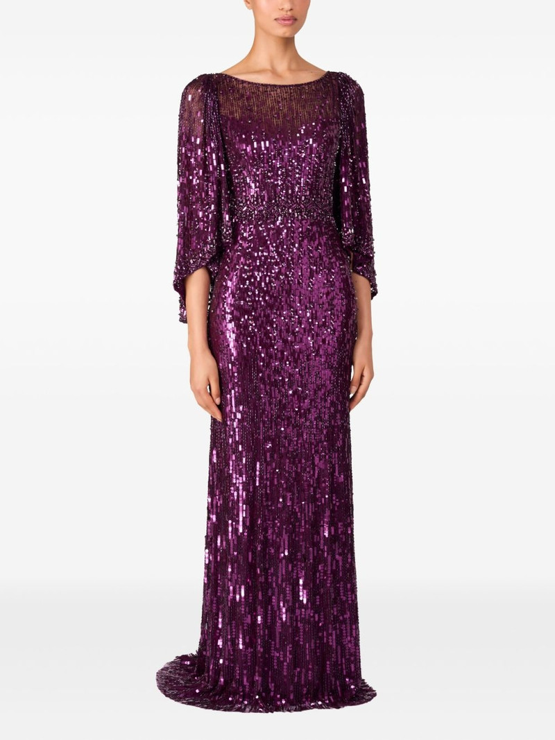 JENNY PACKHAM Ines sequin-embellished maxi dress outlook