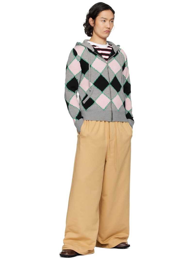 Marni Gray Argyle Gauge 5 Jacket outlook