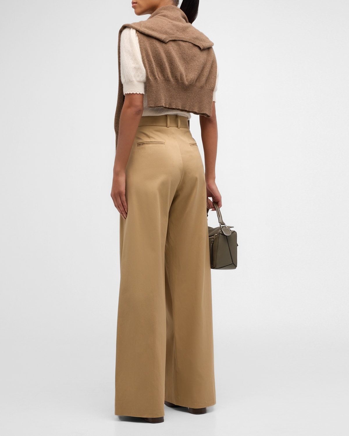 Pleated Wide-Leg Pants - 4