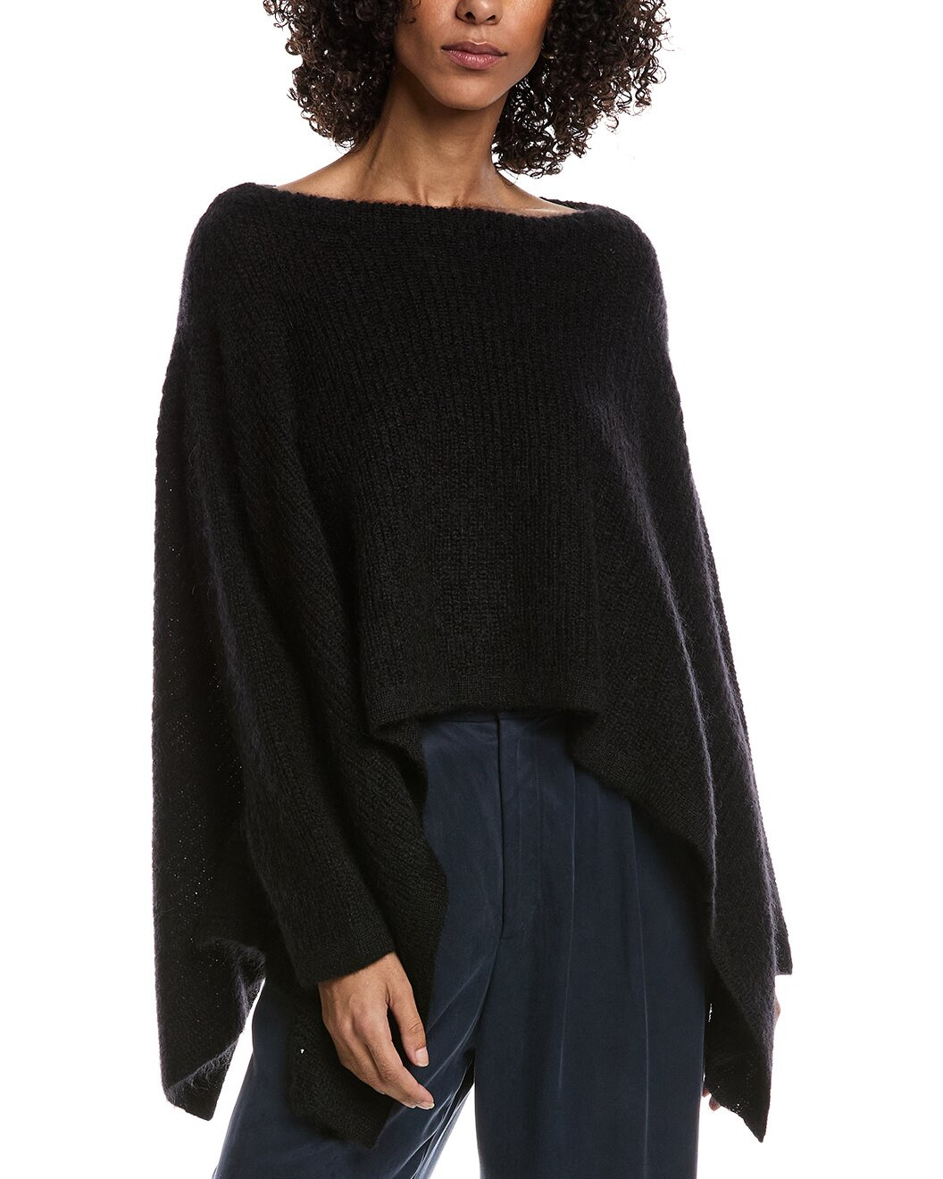 Valentino Mohair & Wool-Blend Poncho Sweater - 1