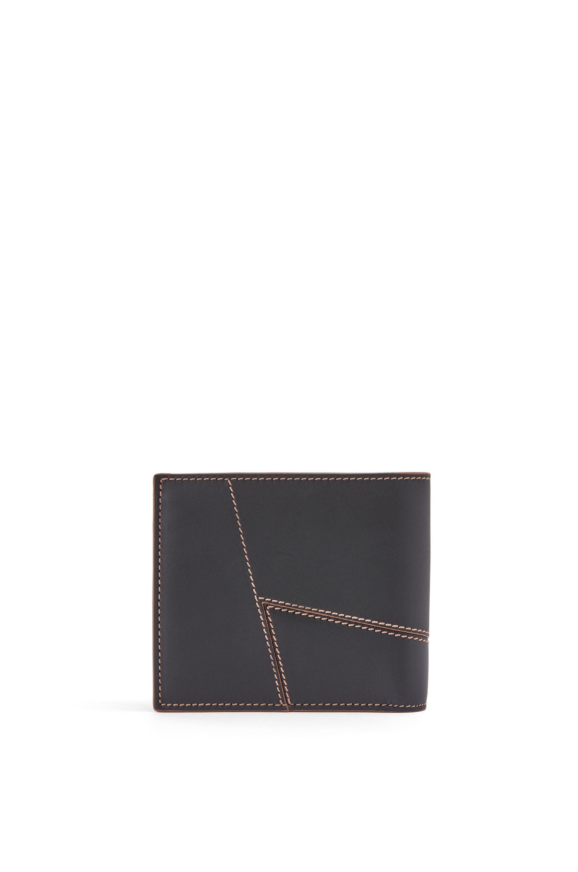Puzzle stitches bifold coin wallet in smooth calfskin - 4