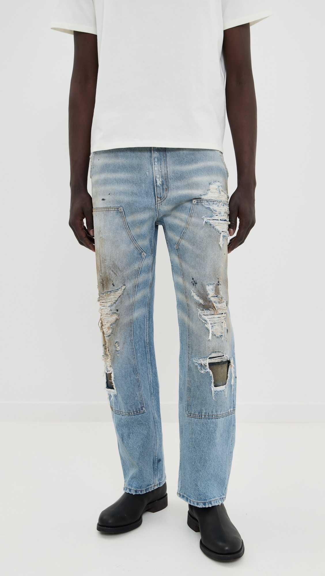 Distressed Relaxed Denim - 6