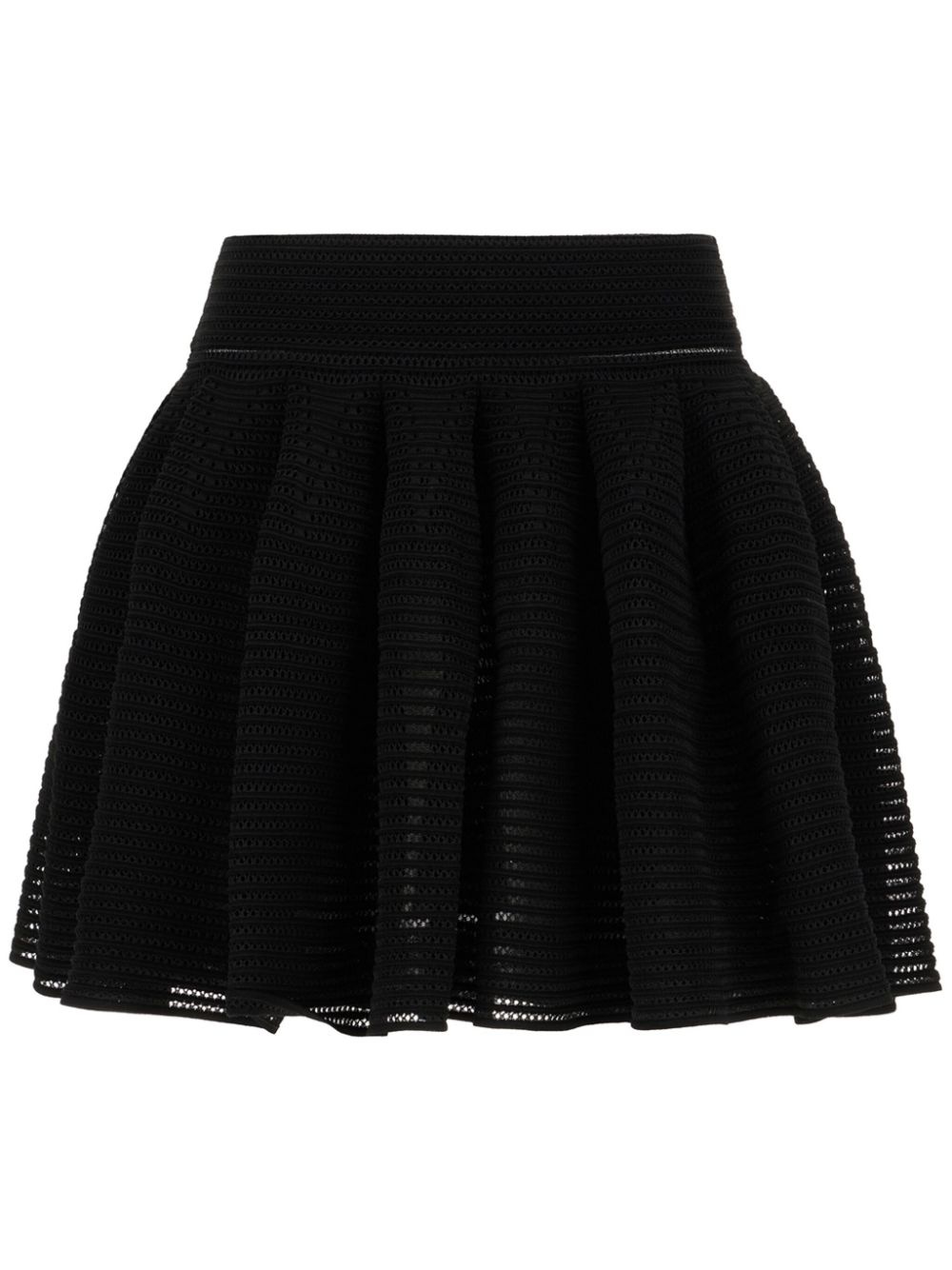 crinoline-knit mini skirt - 1