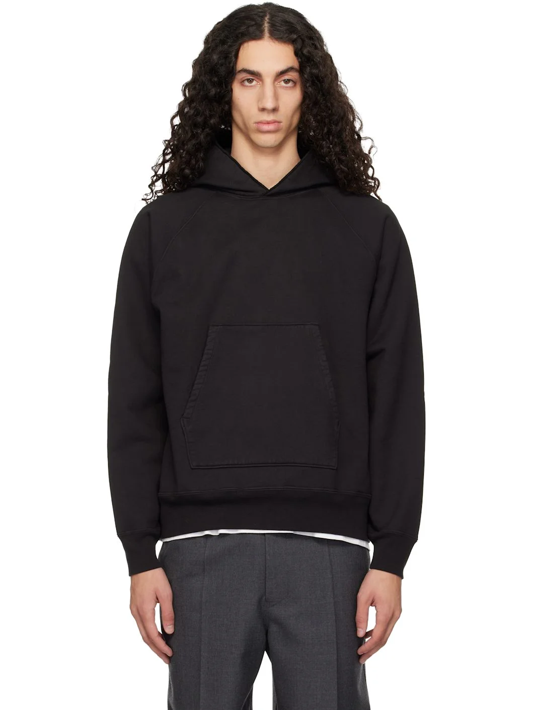 Black Super Weighted Hoodie - 1