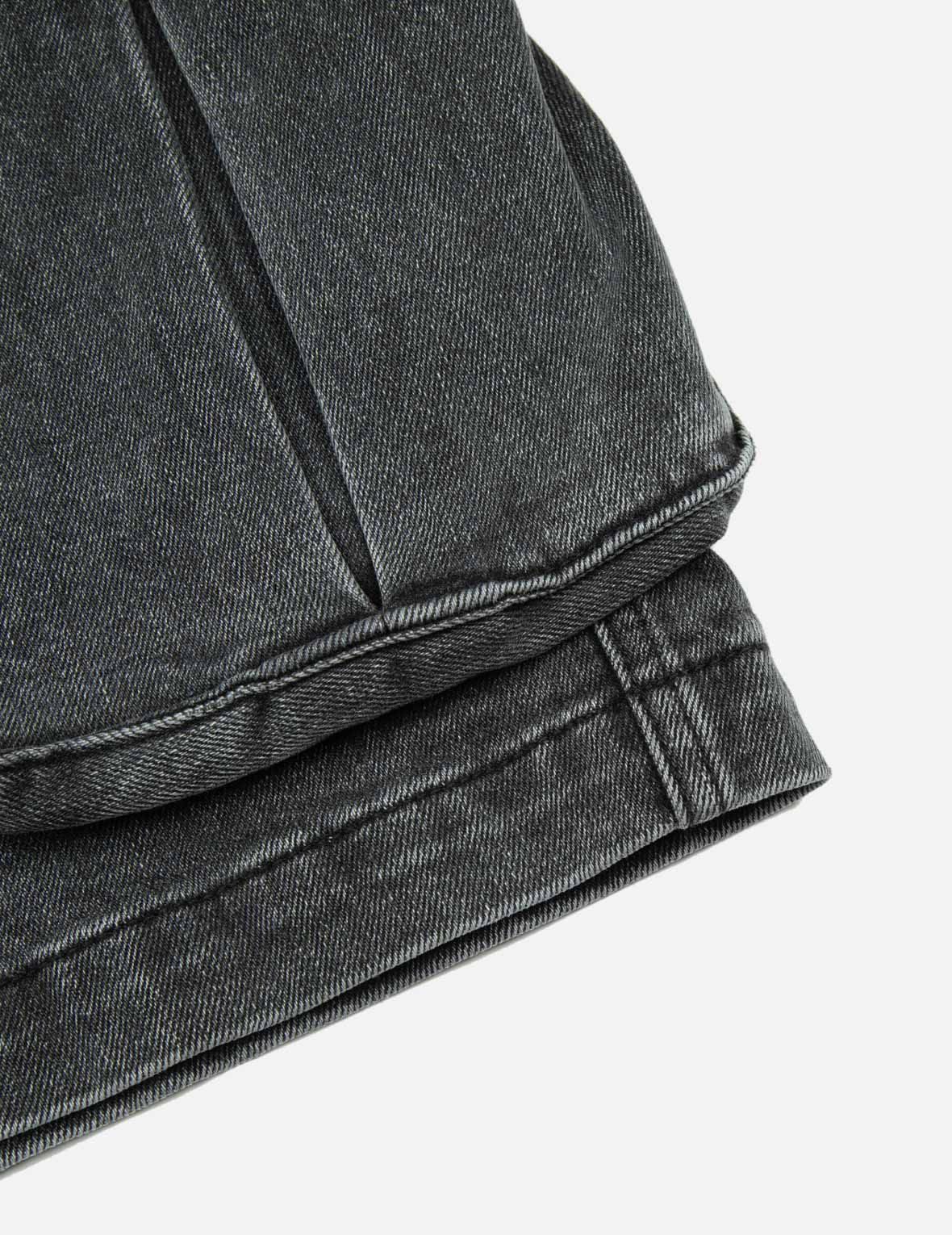 SEAFULL AND LOGO FLAG PRINT FASHION FIT DENIM CARGO SHORTS - 10