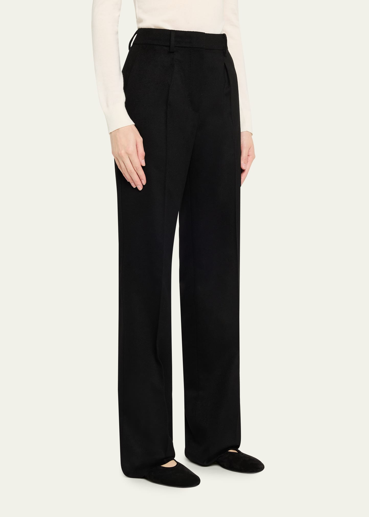 Straight-Leg Wool Pants - 4