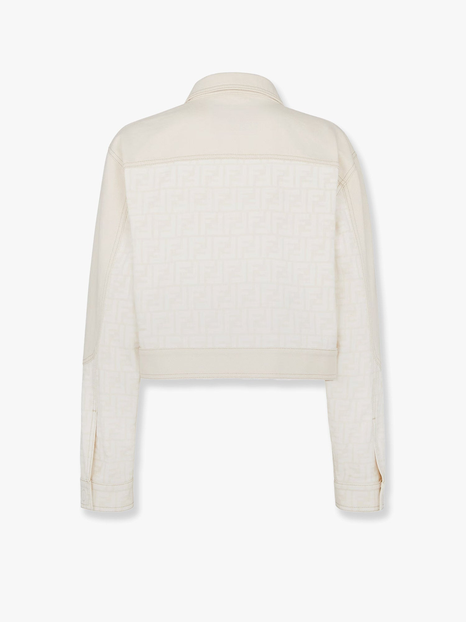 Ff Off White Denim Jacket - 5