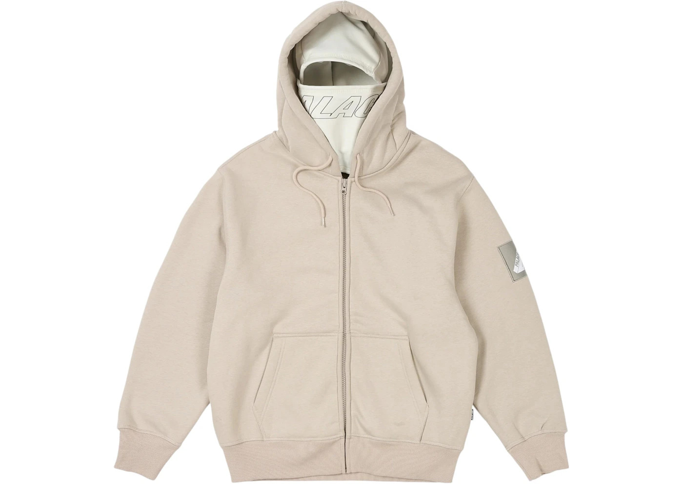Palace Facemask Thermal Hood (SS25) Stoney Grey - 1