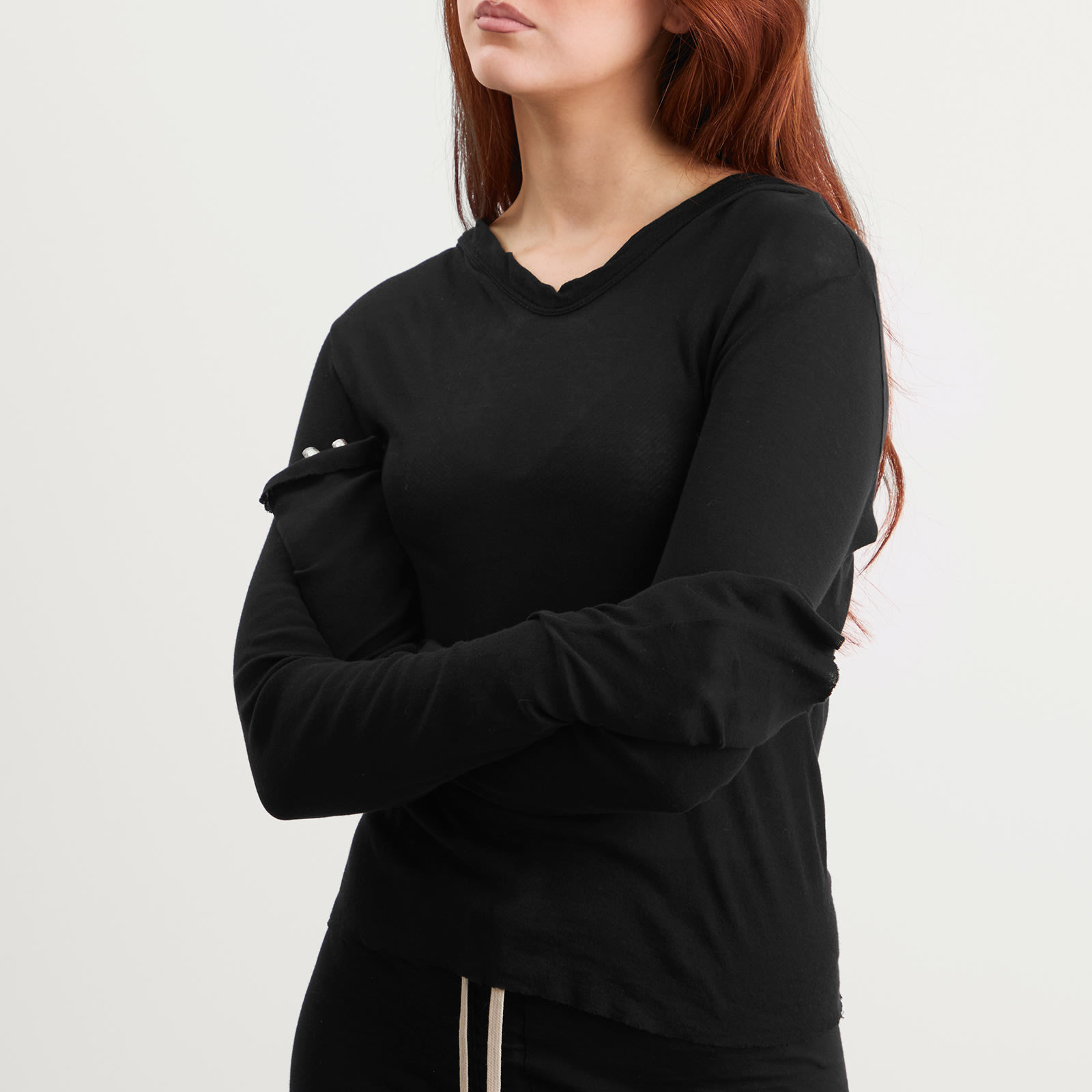 Rick Owens Long Sleeve Hooded Top - 5