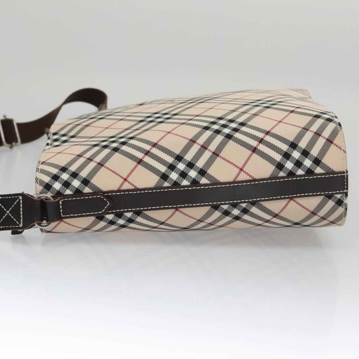 Burberry Nova Check Blue Label Shoulder Bag Canvas Beige - 4