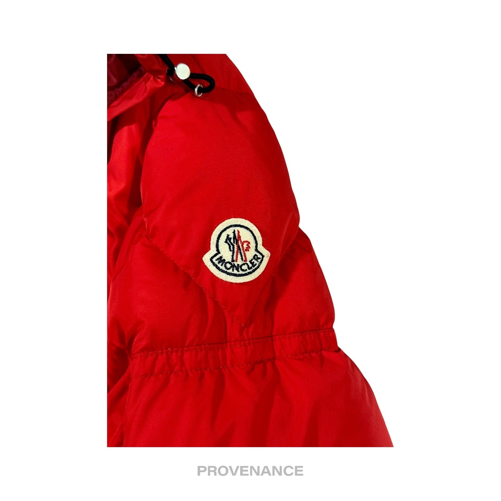 Moncler Brel Down Puffer Bomber Jacket Coat - Red 3 L - 10