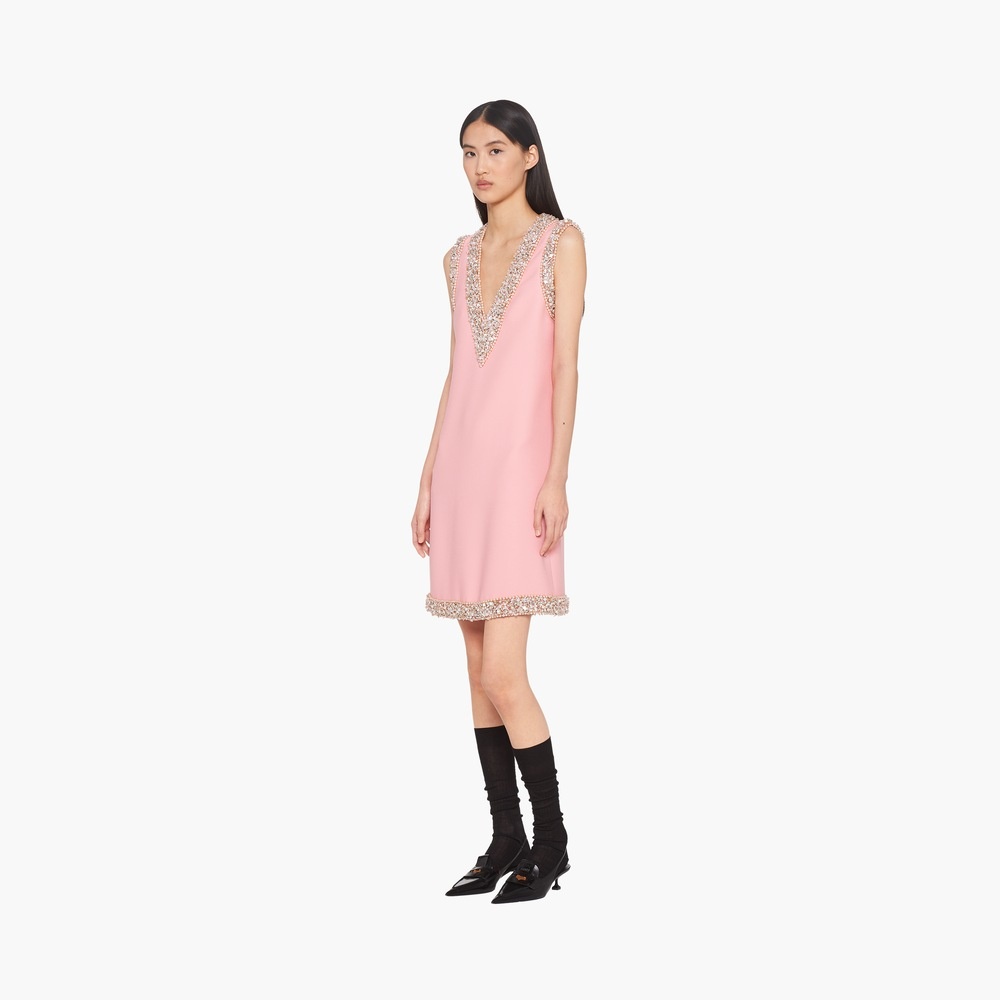 Sleeveless cady mini-dress - 2