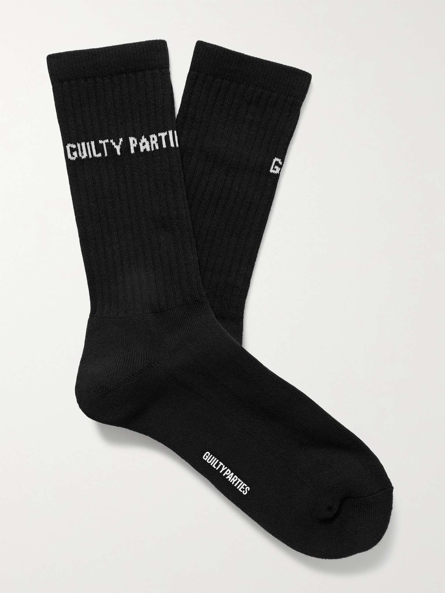 Type-2 Logo-Jacquard Cotton-Blend Socks - 1