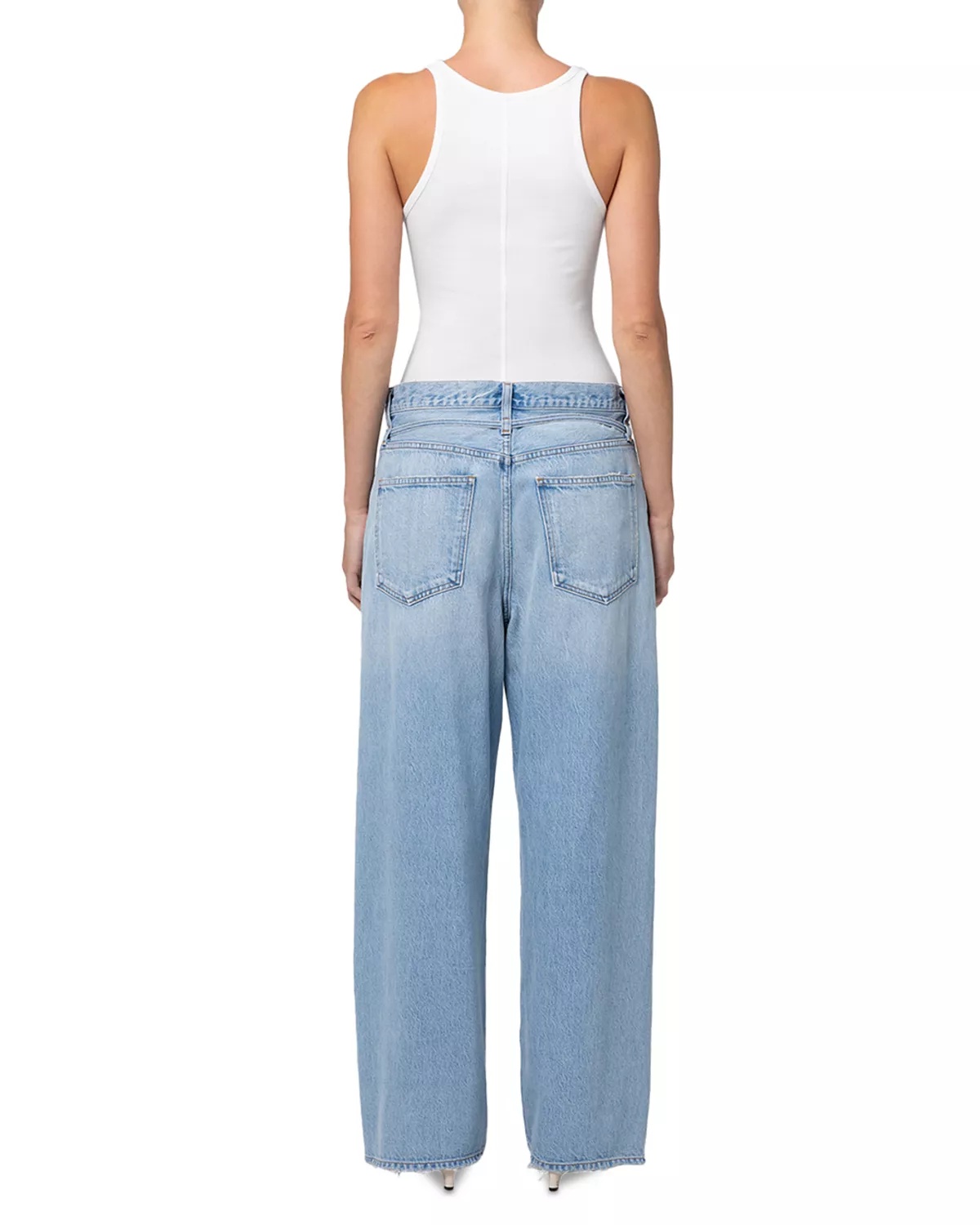 Emmi High Rise Wide Leg Jeans in Incline - 4