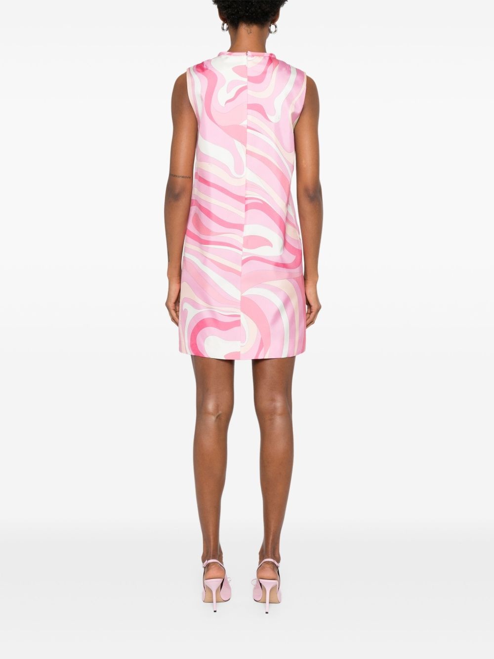 Iride-print mini dress - 4