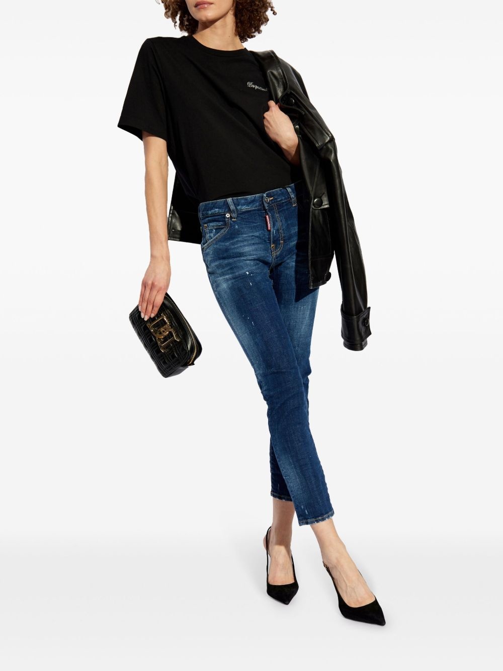 cropped jeans - 2