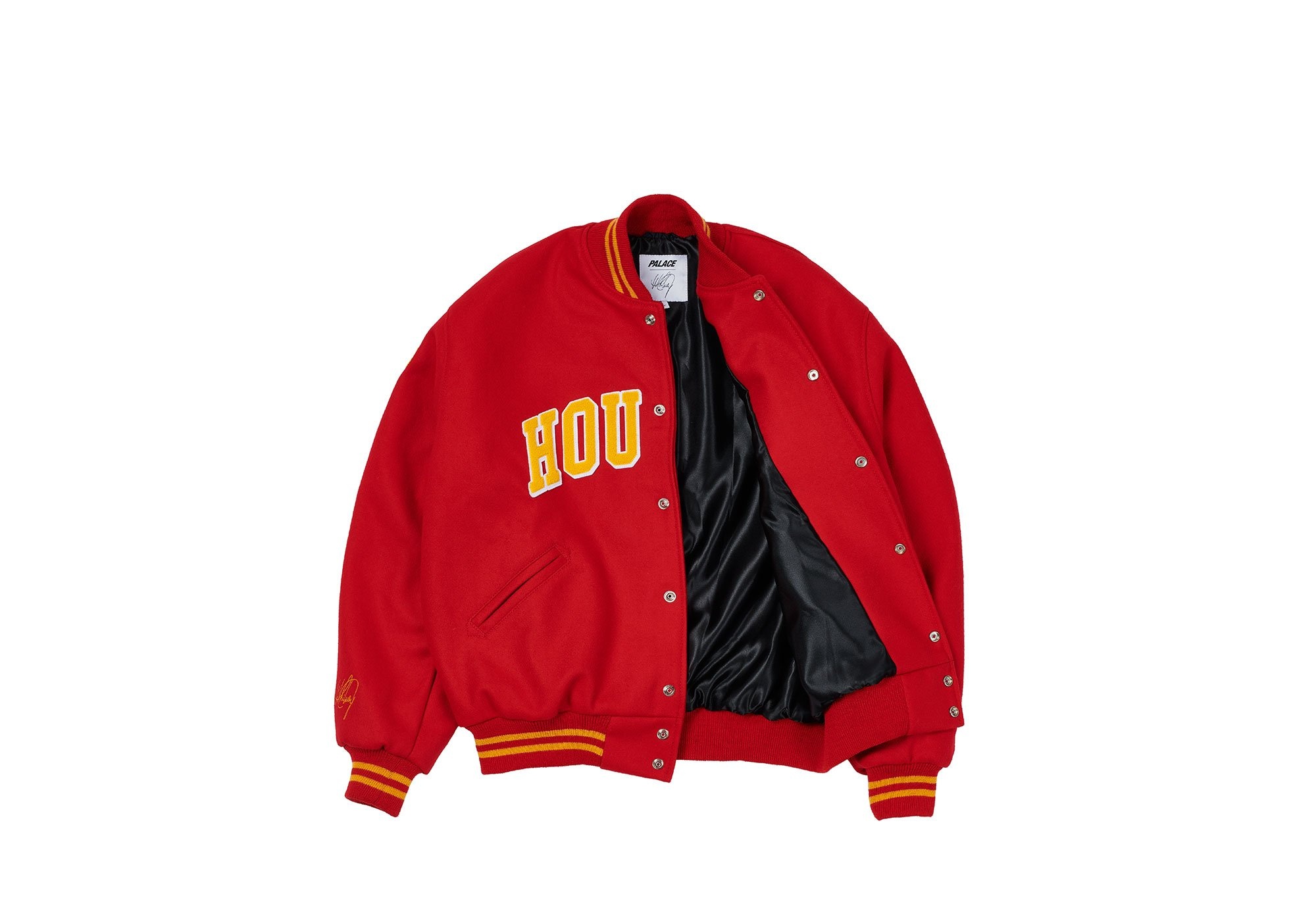 HOUSTON EBBETS VARSITY JACKET RED - 3