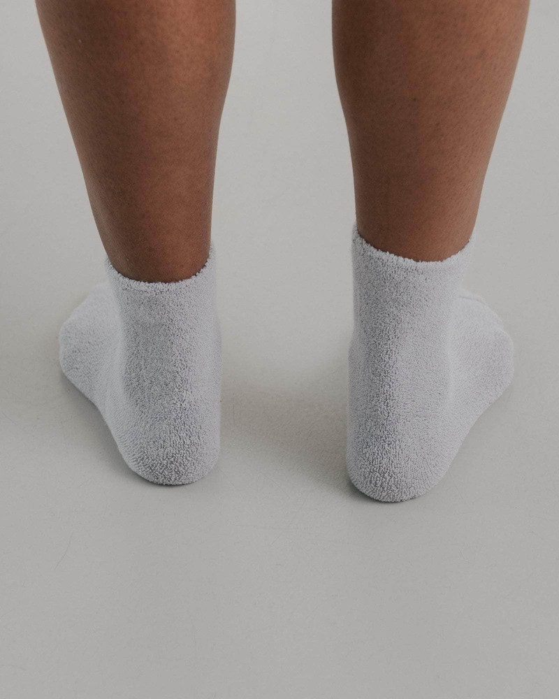 BASERANGE Buckle Overankle Socks - Textured Organic Cotton outlook