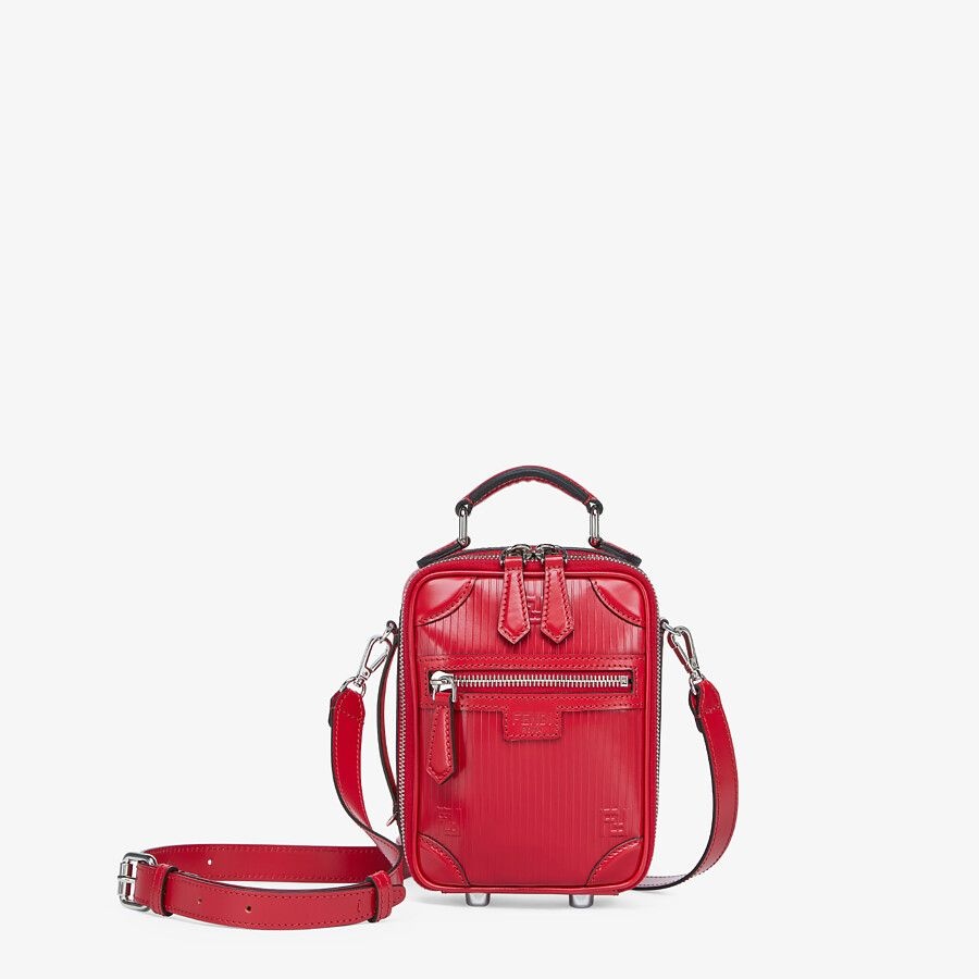 Red leather bag - 1