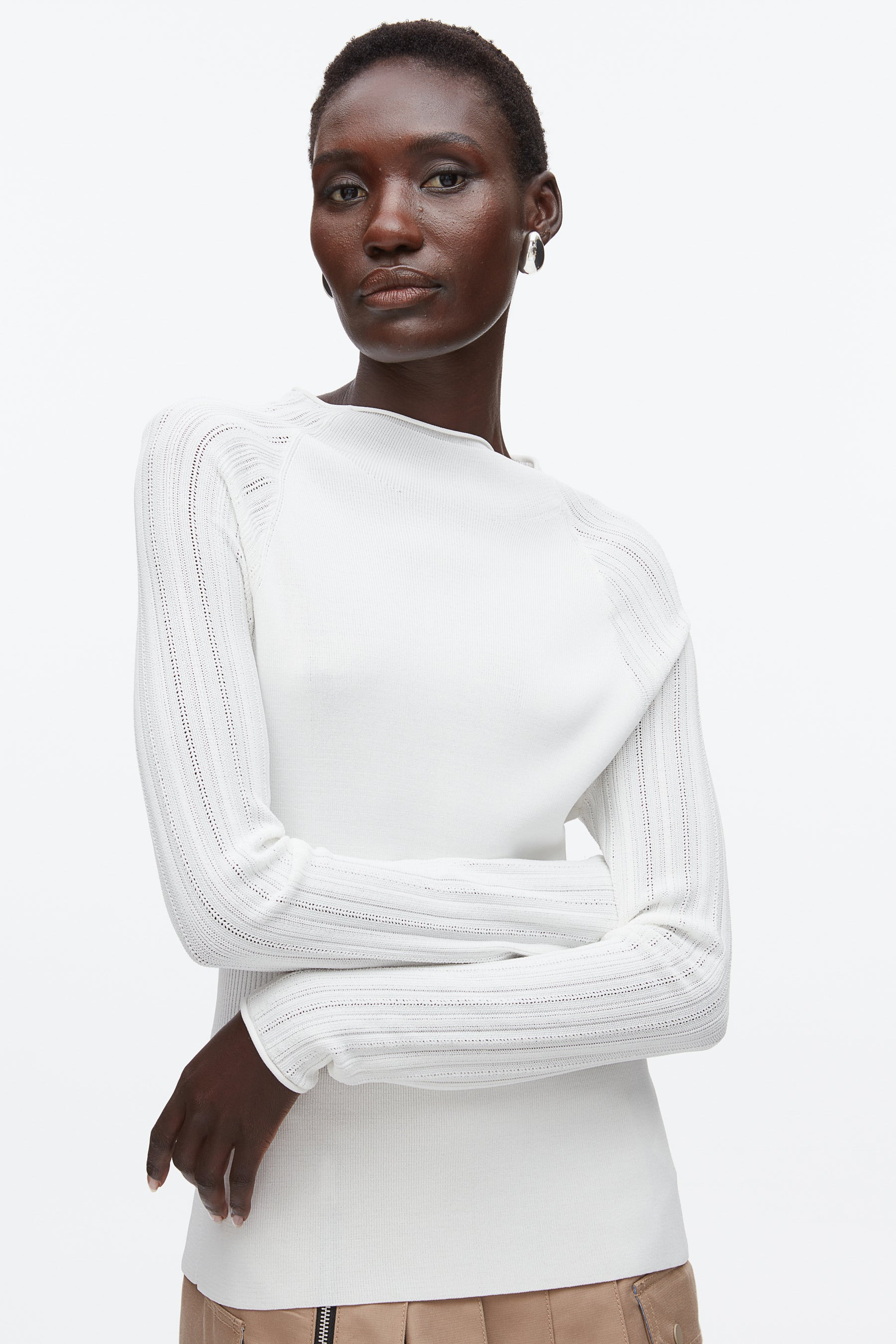 Compact Rib Mockneck Top - 5