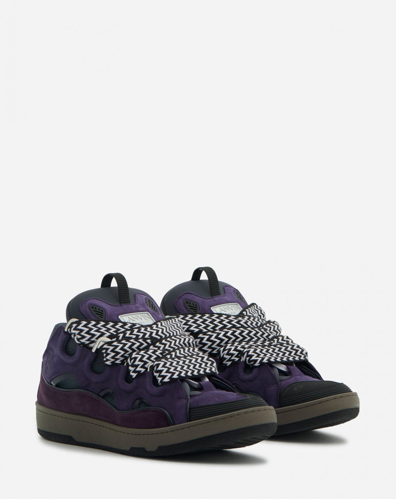 LEATHER CURB SNEAKERS - 2