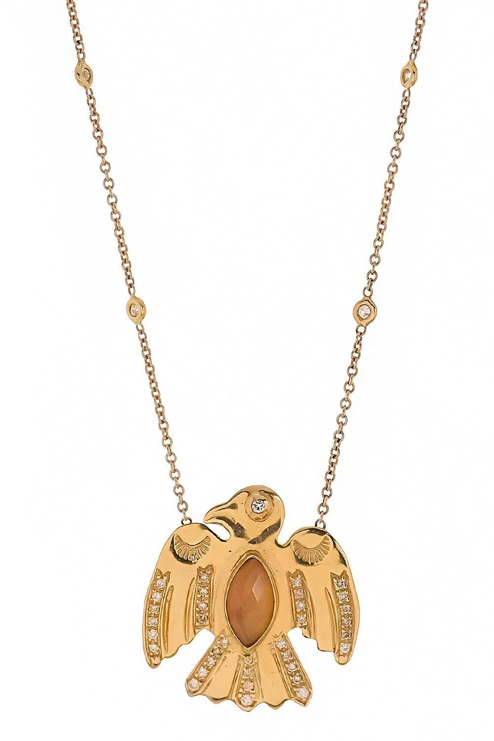 Opal Eagle Necklace - 1