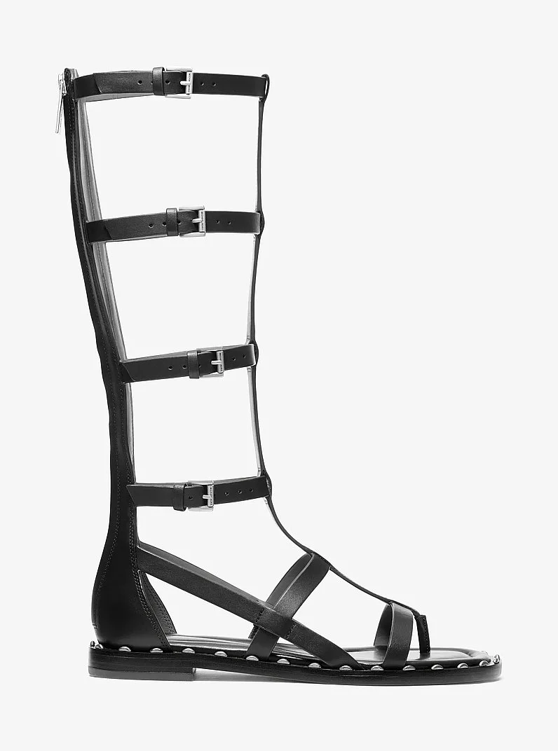 Noa Studded Leather Gladiator Sandal - 1