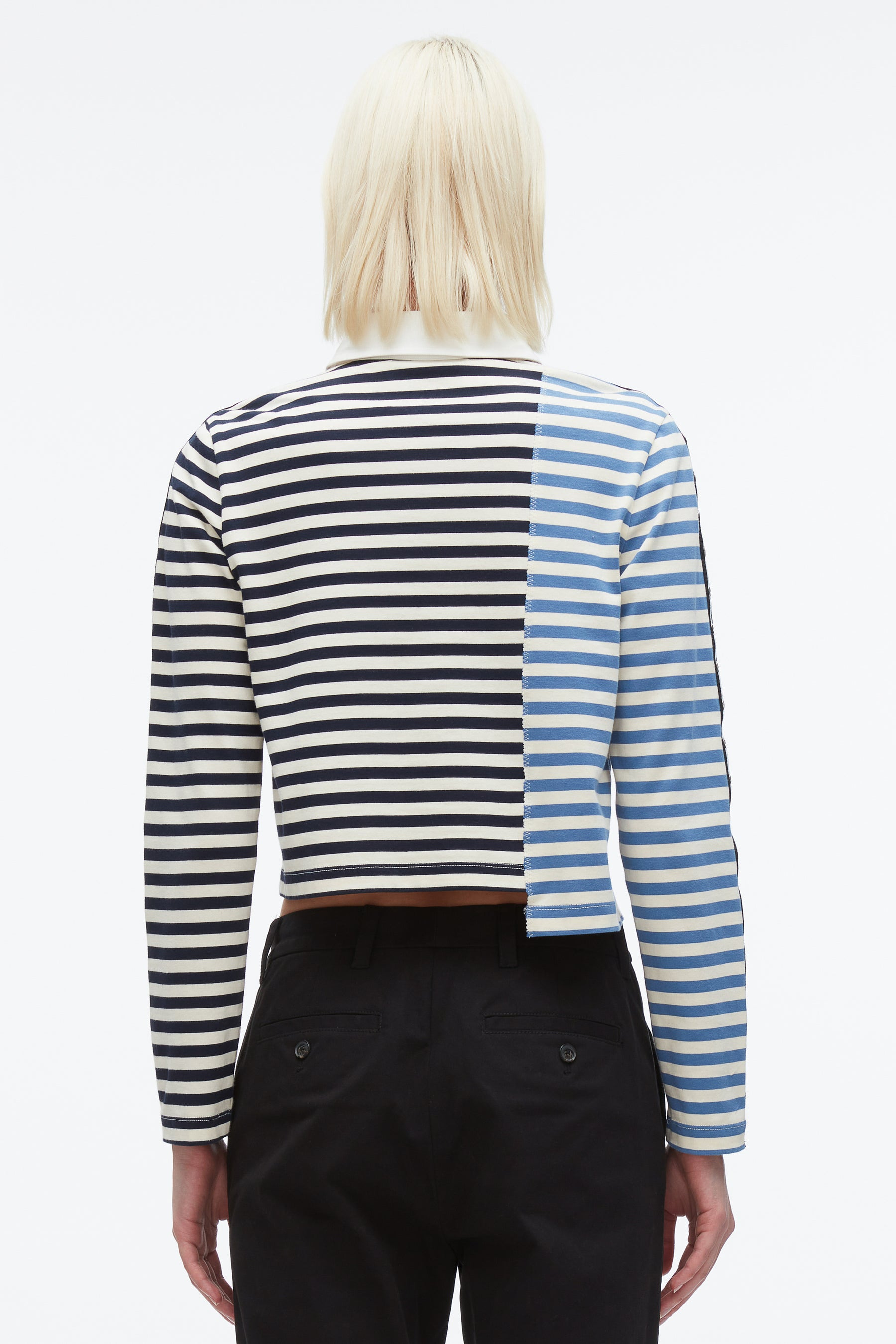Patchwork Cropped Polo - 5