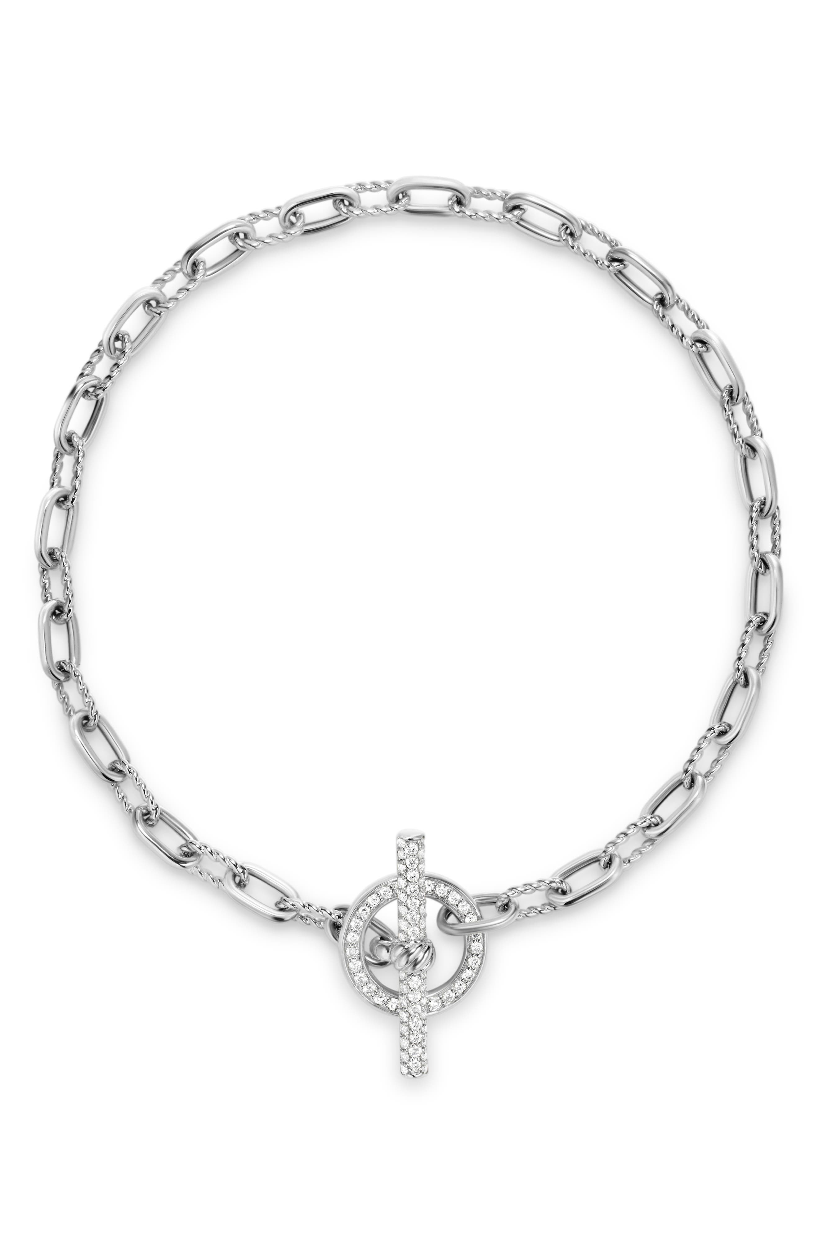 David Yurman DY Madison® Toggle Chain Bracelet in Sterling Silver with Diamonds at Nordstrom - 2
